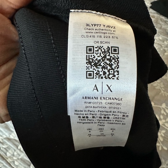 BNWOT Armani Exchange Pants S - Picture 7 of 8